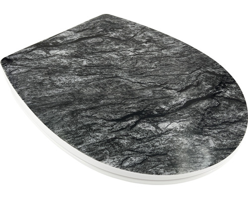 Toilettendeckel mit Steinmuster