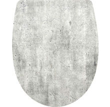 Abattant de WC en résine synthétique aspect béton