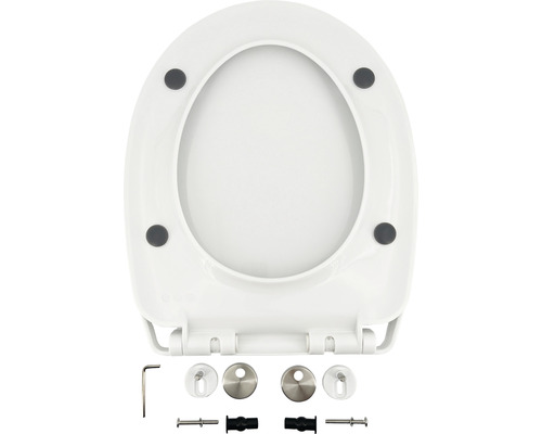 Toilettendeckel mit Befestigungsmaterial