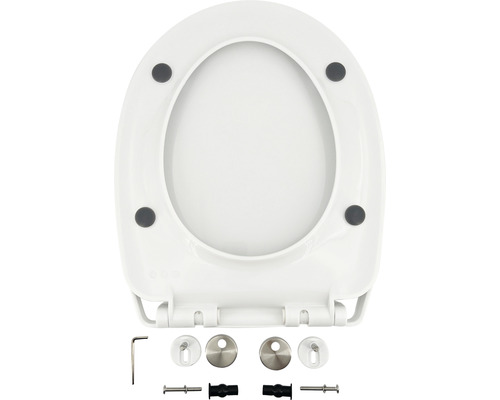 Toilettensitz mit Befestigungsmaterial