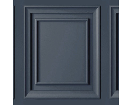 Papier peint intissé 114906 Laura Ashley Redbrook panneau en bois bleu Panneau mural avec cadres décoratifs rectangulaires