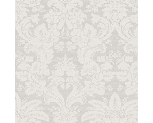 Papier peint intissé 114920 Laura Ashley Martigues gris Papier peint avec motif floral damassé