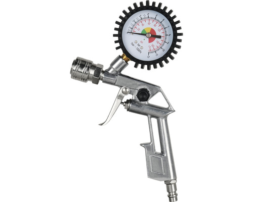 Reifenfüllset Reifendruckpistole Pattfield mit Manometer 12-tlg.