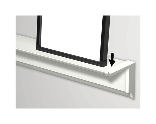 Étagère murale avec cadre photo et flèche