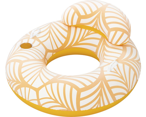 Schwimmring Bestway mit Kopfstütze Ø 118 cm orange weiß