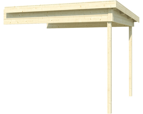 Holzcarport mit zwei Pfosten