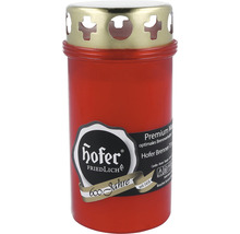 Grabkerze 3-Tage Brenner mit Deckel, rot