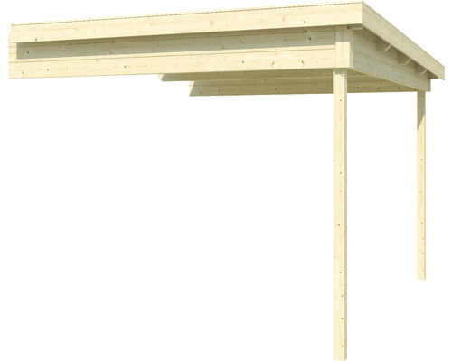 Holzcarport mit Flachdach