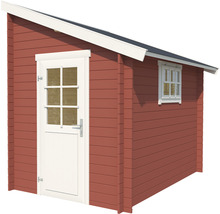 Abri de jardin Outdoor Life Jura avec local à outils 214,6 x 295 cm rouge de falun