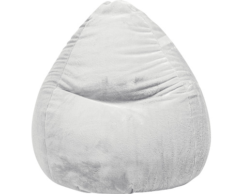 Pouf coussin Sitting Point Beanbag Softy XXL env. 300 litres gris 80x130 cm Pouf gris