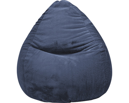 Pouf coussin Sitting Point Beanbag Softy XXL env. 300 litres pétrole 80x130 cm Pouf bleu
