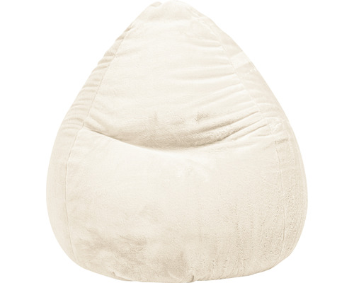 Pouf Sitting Point Beanbag Softy XXL env. 300 litres beige naturel 80x130 cm Pouf poire