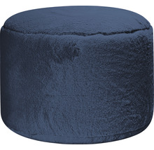 Pouf rond recouvert de tissu