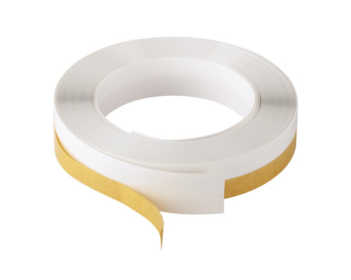 fix-o-moll V-Profildichtung selbstklebend weiß 10 m x 10 mm Weiße Sockelleiste selbstklebend auf einer Rolle