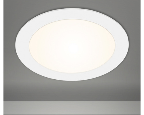 Plafonnier LED rond avec bordure blanche