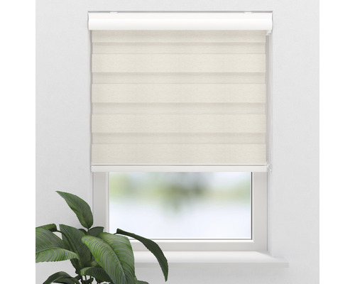 Fenster mit Doppelrollo zur Lichtregulierung