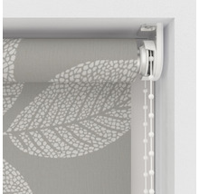 Store enrouleur avec motif de feuilles et tirette à chaîne