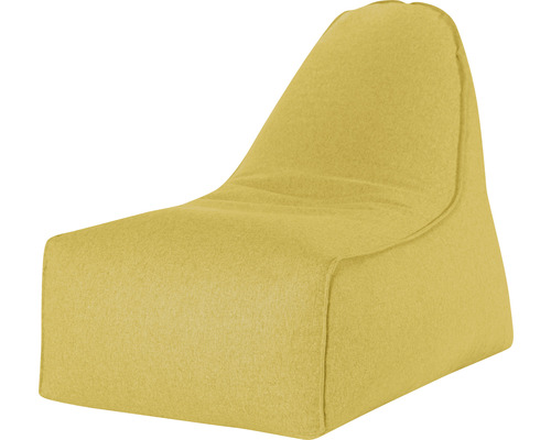 Fauteuil Sitting Point Boogie Felt env. 280 litres jaune moutarde 100x70x80 cm Pouf poire fauteuil jaune en textile