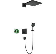 Duschsystem mat Kappbrause, Handbrause an Thermostat