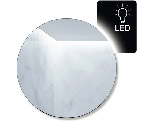 Coin de pièce avec éclairage LED