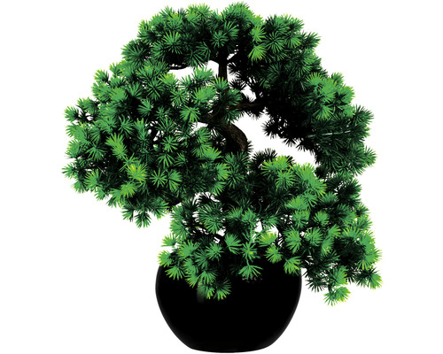 Plante artificielle mélèze bonsaï hauteur : 37 cm vert