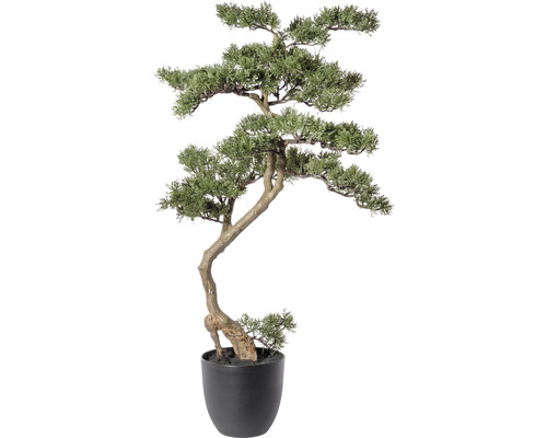 Plante artificielle cèdre bonsaï hauteur : 90 cm vert