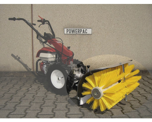 Kehrmaschine mit gelber Bürste