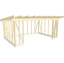Construction à ossature bois d''un carport