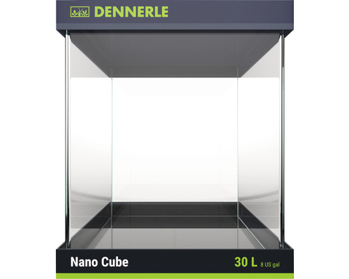 Aquarium DENNERLE Nano Cube Complete+ 10 l - Style LED S avec éclairage  LED, substrat, filtre, paroi arrière, thermomètre - HORNBACH Luxembourg