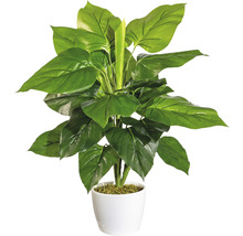 Plante d''intérieur artificielle dans un pot blanc