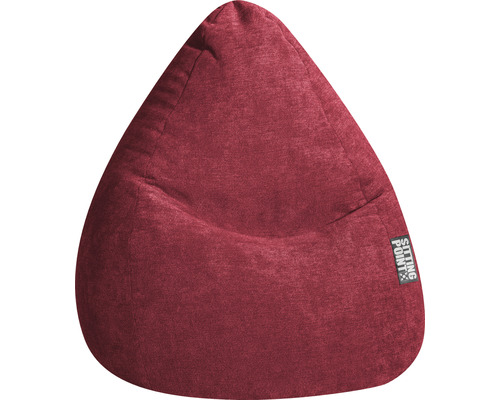 Pouf coussin Sitting Point Beanbag Alfa XXL env. 300 litres bordeaux 80x130 cm Pouf en tissu
