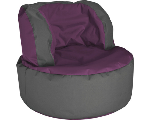 Sitzsessel Outdoor Sitting Point Bebop Scuba ca. 210 Liter aubergine/grau 85x65 cm