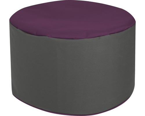 Sitzhocker Outdoor Sitting Point Dotcom Bebop Scuba ca. 60 Liter aubergine/grau 50x30 cm