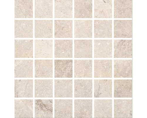 Mosaïque en grès cérame Wells cream mat 30x30cm Mosaïque en pierre naturelle