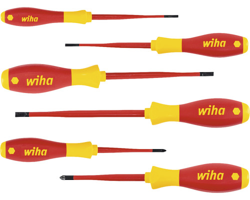 Plusieurs tournevis Wiha avec différentes formes de lames