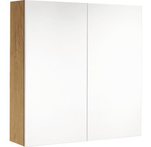 Armoire de toilette avec deux portes et cadre en bois