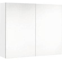 Armoire de toilette blanche avec deux portes