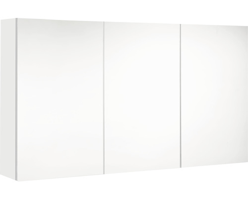 Armoire de toilette Allibert LOOK 120 x 18 x 65 cm blanc à haute brillance 3 portes IP 44 (protection contre les corps étrangers et les projections d'eau)