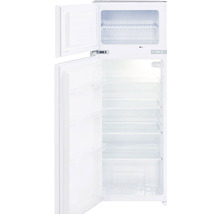 Geöffneter, weisser Kühlschrank mit Gefrierfach