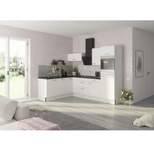 Optifit Winkelküche ohne Geräte Rurik986 270 cm weiß glänzend zerlegt Variante rechts KCRU 2720RAOE8+