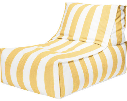 Fauteuil Outdoor Sitting Point Santorin Rock env. 280 litres jaune/blanc 65x100x65 cm