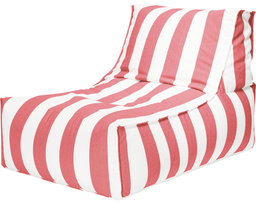 Fauteuil Outdoor Sitting Point Santorin Rock env. 280 litres rouge/blanc 65x100x65 cm