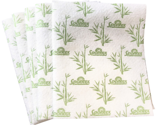 Lingettes-chiffons Spontex en bambou 5 pièces Spontex lingettes multi-usages en bambou, 4 pièces