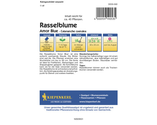 Rasselblume Amor Blue Saatguttüte