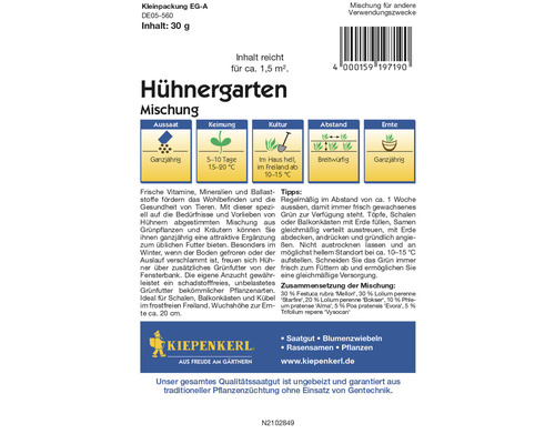 Mélange pour poulailler pour d''autres utilisations