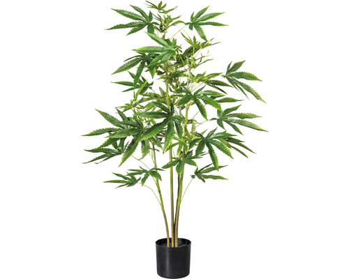 Plante artificielle chanvre d'ornement hauteur : 90 cm vert