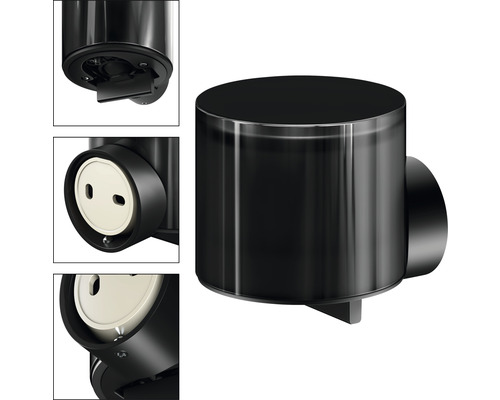 Aussensteckdose für den Garten im runden Design