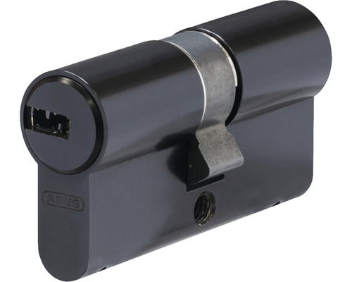 Cylindre profilé D6XBL Abus 40/40 noir verrouillage simple