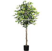 Künstlicher Ficusbaum im Topf für die Innendekoration