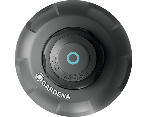 Gardena Logo und Regler für Gartensprenger